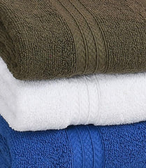Pure Cotton Quick Dry Hand Towel 600 Gsm | Luxury Quality, Cotton Hand Towels For Home, Kitchen & Sports (Multicolor) - Pack Of 3