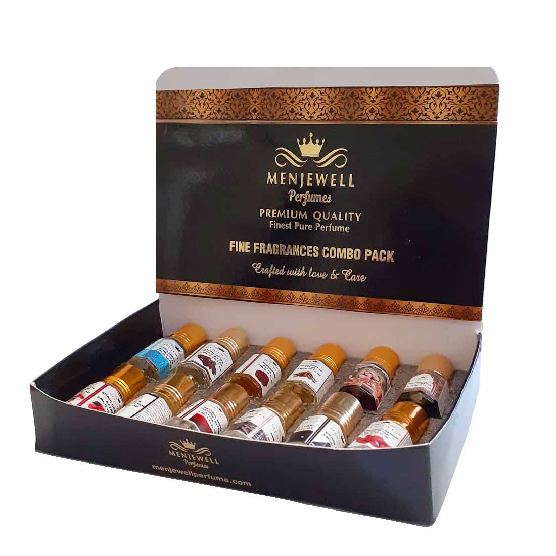 Menjewell Set Of 12 Premium Quality Fine Fragrances Perfume 3ml 0.1 Fl.oz. Each | Fragrance Collection For Him