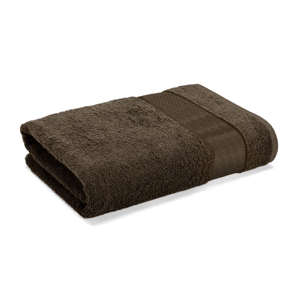 Wakefit Bath Towel 500 Gsm | Large Size Terry Cotton For Men & Women Bath Towel (Cafe Noir - Brown)