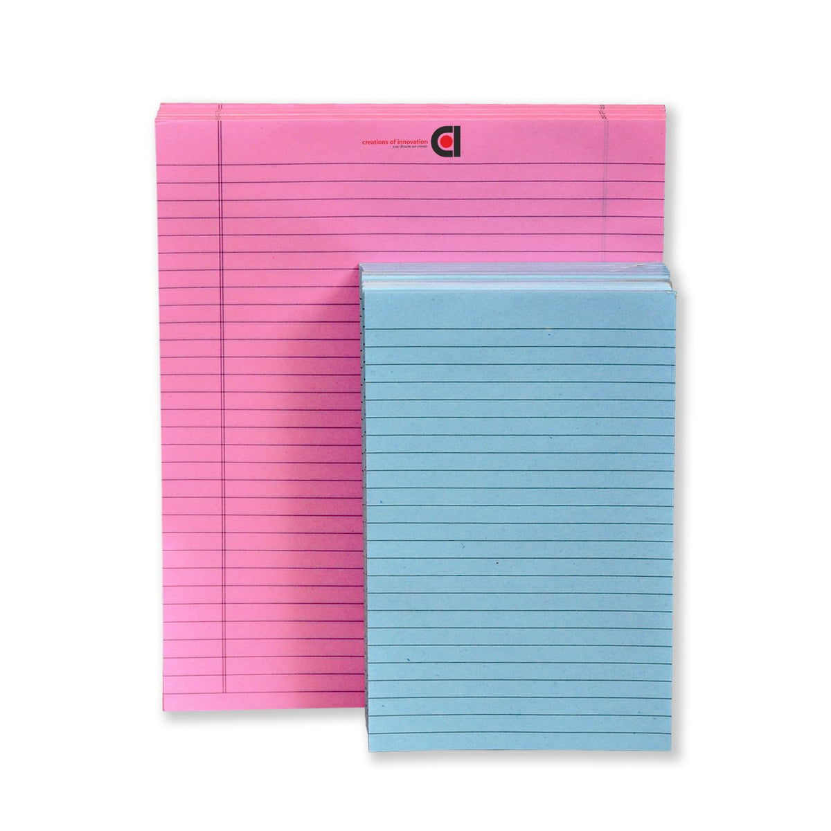 Writing Notepad Ruled 10.5x8.5 Pink, Pack Of 6 & 5 X 8 Blue, Pack Of 12- Inch 50 -Sheet Lined