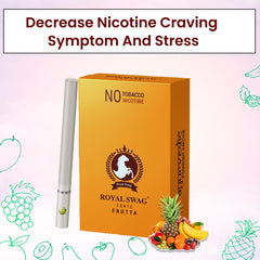 Royal Swag Ayurvedic Herbal Nicotine Free Cigarette 100% Tobacco-Free 100% Nicotine-Free Frutta Flavoured | Smoking Cessation Pack Of 20 With 15 G Lip Cream