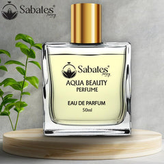 Sabates Aqua Beauty Eau De Parfum 50ml 1.6 Fl.oz. | Long Lasting Oriental Fragrance For Men & Women