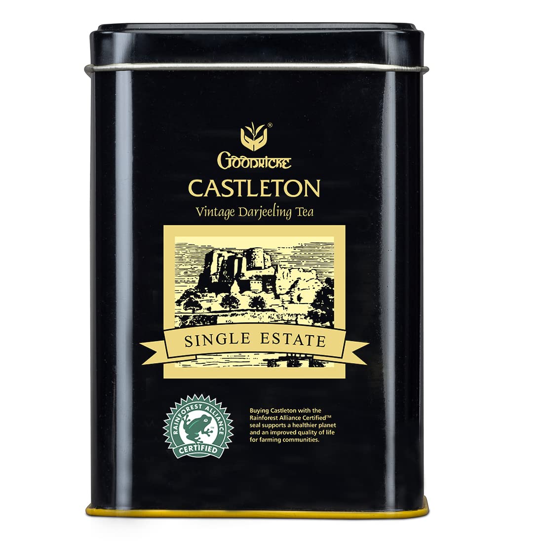 Goodricke Combo Pack - Castleton Vintage Darjeeling Tea + Khaass Assam Tea Pack Of 2 X 250gm, 8.8 Ounce Each | Low Caffeine Loose Leaves