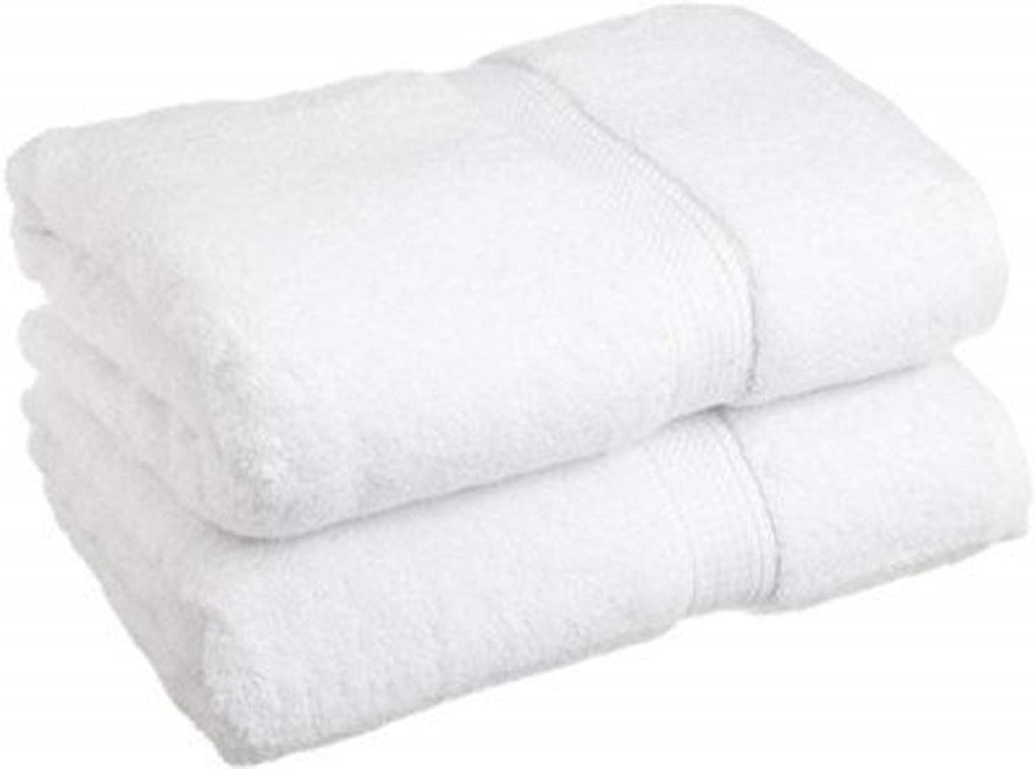 Kuber Industries Cotton Hand/Face Towels 400 Gsm | Easily Washable Workout Gym Napkins For Men - White (Pack Of 2)