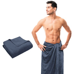 Sassoon Venir Microfiber XXL Men Bath Towel 450 Gsm | Ultra Soft Material, Towel For Daily Use (Denim)