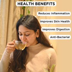 Chayam Spiced Turmeric Tea - 20 Pyramid Tea Bags | Blended With Turmeric, Clove, Black Pepper & Lemongrass - Make Iced Or Hot Tea | Low Caffeine, Gluten Free, No Added Sugar