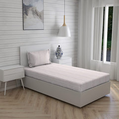 Cotton Bedsheet Set For Single Bed - Size 59 X 88 Inches, Light Pink | 1 Single Bed Sheet With 1 Pillow Cover - Light Weight & Breathable, Ideal For Everyday Use