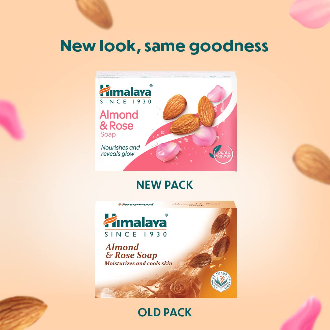 Himalaya Moisturizing Almond & Rose Soap, Antiseptic | 125gm