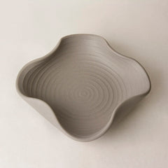 Ceramic Matt Finish Stylish Serving Bowl - 22 Cm, Grey, 500ml | Salad Bowl - Pasta Serving Bowl - Snack Bowl