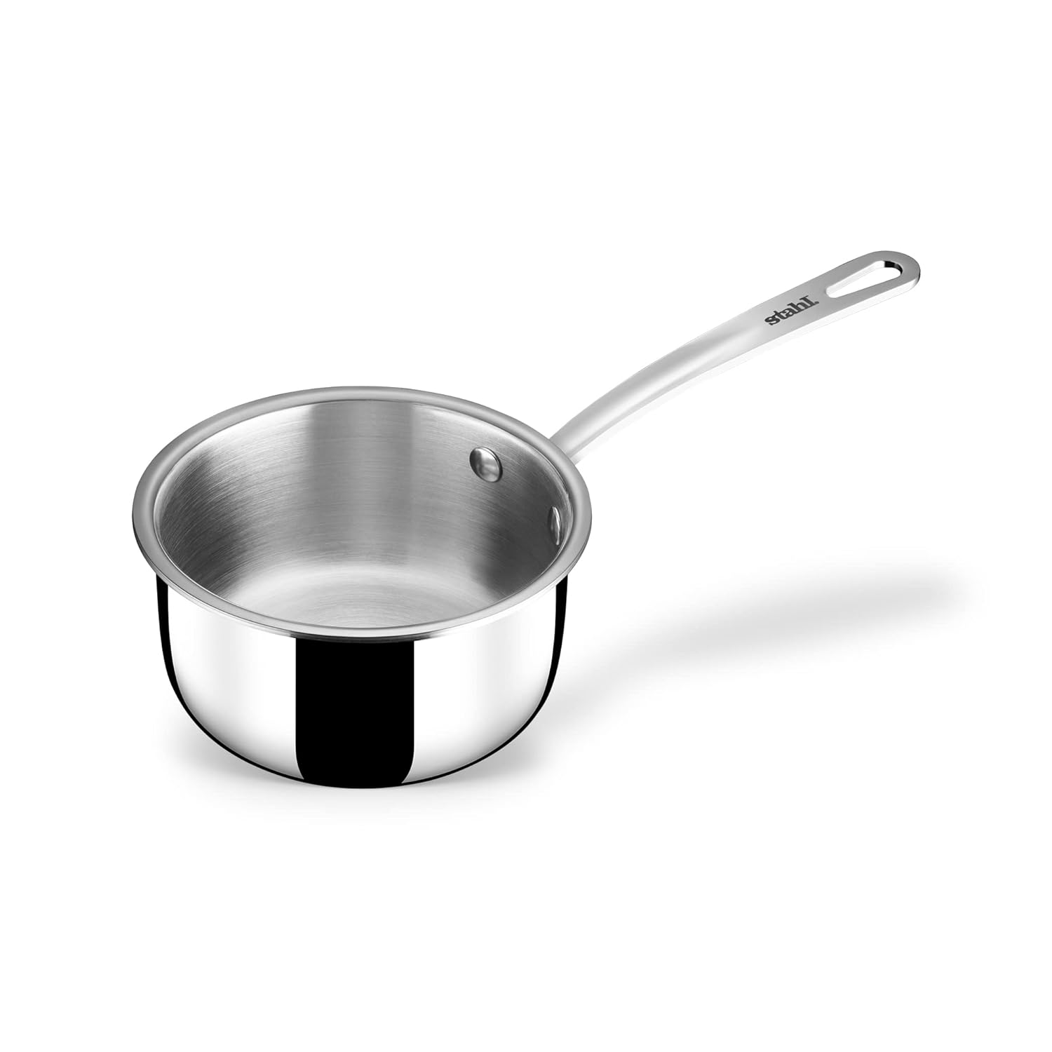 Triply Stainless Steel Tea Pan Or Milk Pan With Lid - 1 Liter, 14cm | Gas & Induction Base Sauce Pan