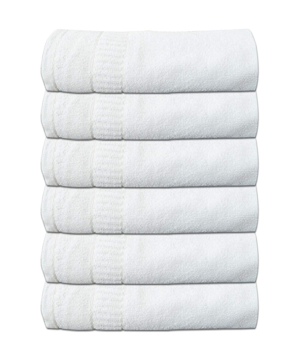 N G Products 100% Cotton Bath & Swim Towel 2400 Gsm | Super Absorbent & Soft Antibacteria Towel Set (White) - Pack Of 6