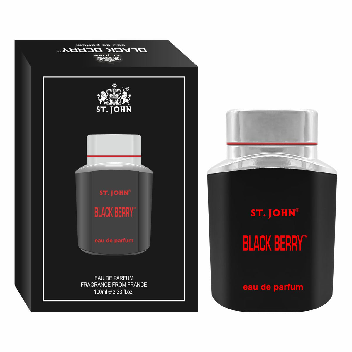 St. john Cobra Blackberry Eau De Perfume 100ml 3.4 Fl.oz. | Long Lasting Date Night Fragrance Body Spray For Men