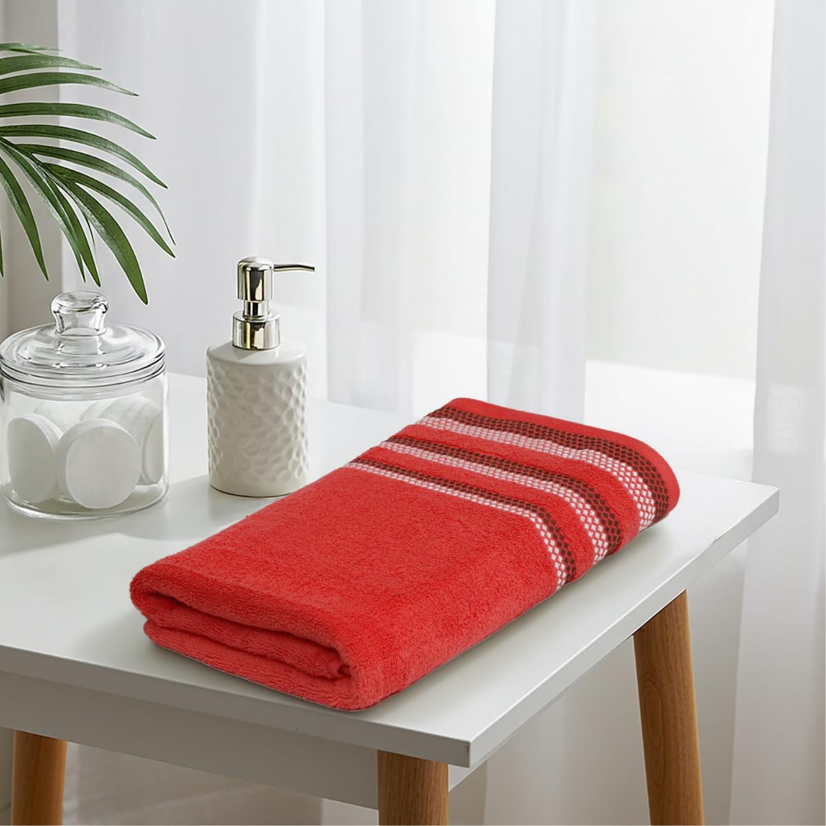 Liberty Towels Zero Twist Cotton Bath Towel 450 Gsm | Ultra Soft, Everyday Luxury Bath Towel (Coral)