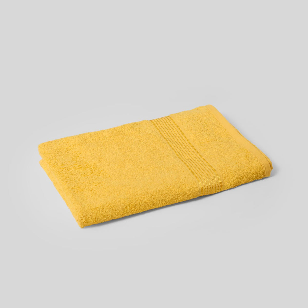 Kopa Quick Dry 100% Cotton Soft Terry Bath Towel 380 Gsm | Quick Dry 100% Cotton Super Absorbent, Lightweight (D'Ross) Bath Towel (Yellow)