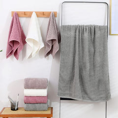 Spread Spain Cotton Small Hand Towel 200 Gsm | Ultra Soft Super Absorbent & Antibacterial Bath Towel (White)