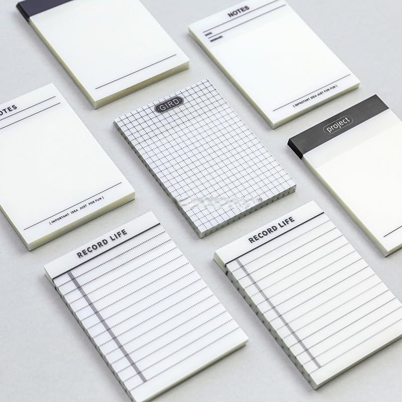 Self-Adhesive Transparent Sticky Notes & Invisible Sticker Clear Memo Pads - 200 Sheets