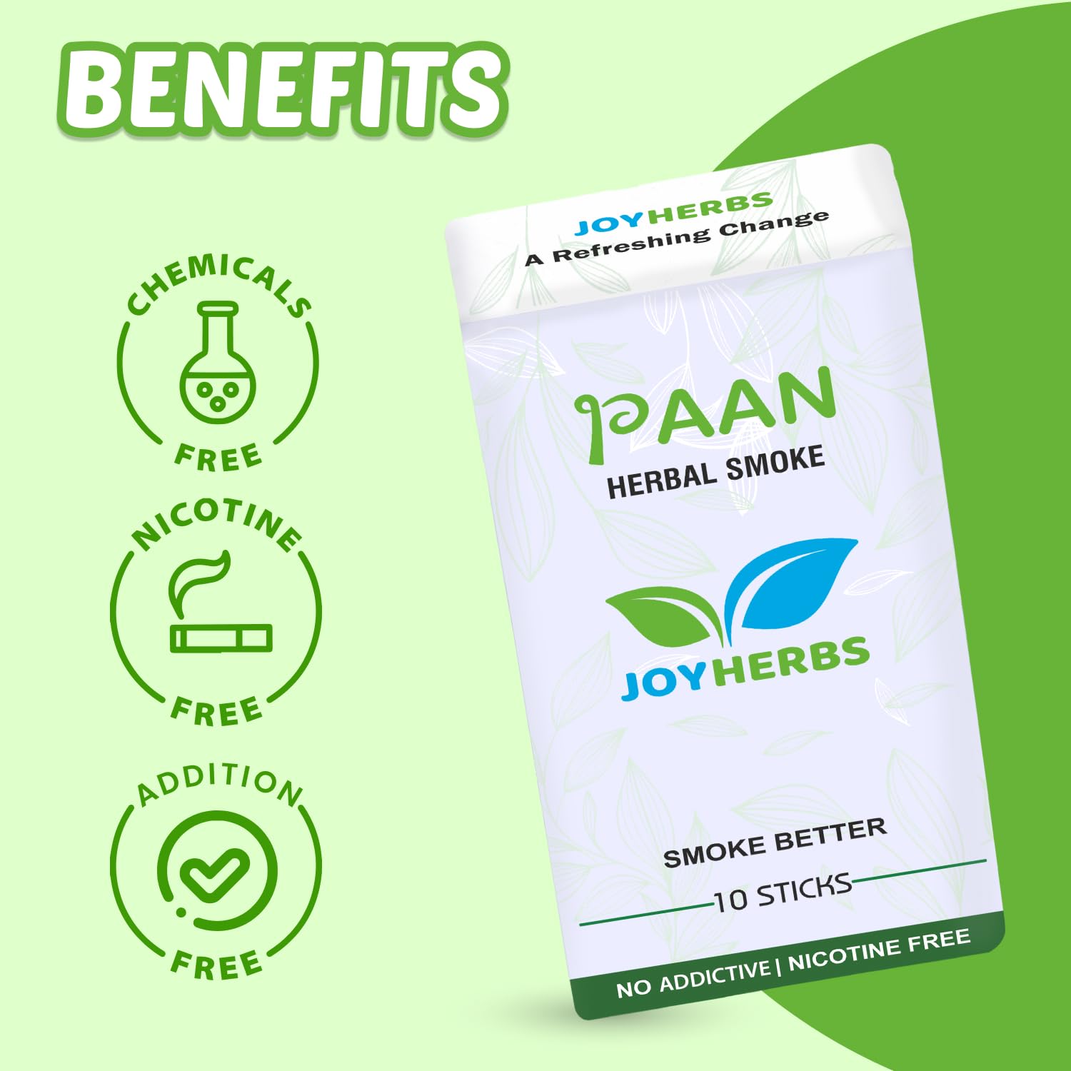 Ayurvedic Herbs Tobacco Alternatives | Non Addictive Paan Flavour 40 Sticks - Tobacco & Nicotine Free