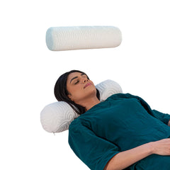 Orthopedic Foam Bolster Pillow, Ultra Soft Round Pillow, White, Small Size - 18 X 5 X 5 Inch | Pillow For Back & Neck Support, Lightweight & Portable Bolsters Pillow - Pack Of 1