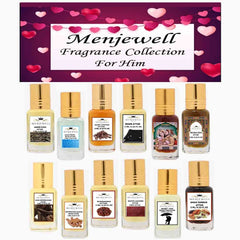 Menjewell Set Of 12 Premium Quality Fine Fragrances Perfume 3ml 0.1 Fl.oz. Each | Fragrance Collection For Him