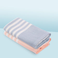 Mush Bamboo Turkish Hand Towels 250 Gsm | 100% Bamboo Gym Towel For Men & Women | Ultra Soft, Absorbent & Quick Dry Towel | Peach & Ice Melt (Set Of 2)