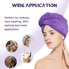 Hwashin Microfiber Hair Towel Wrap 260 Gsm | For Women, Anti Frizz Absorbent Bath Shower Hair Turbans, Quick Dry Soft Hair Hat For Drying Curly (Multicolor)- Pack Of 3