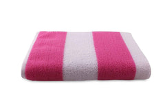 Hanorix 100% Cotton Large Size Bath Towel 450 Gsm | Soft Bath Towel For Men & Women Ultra Absorbent Cotton Towel Soft & Absorbent Towel (Pink Line)