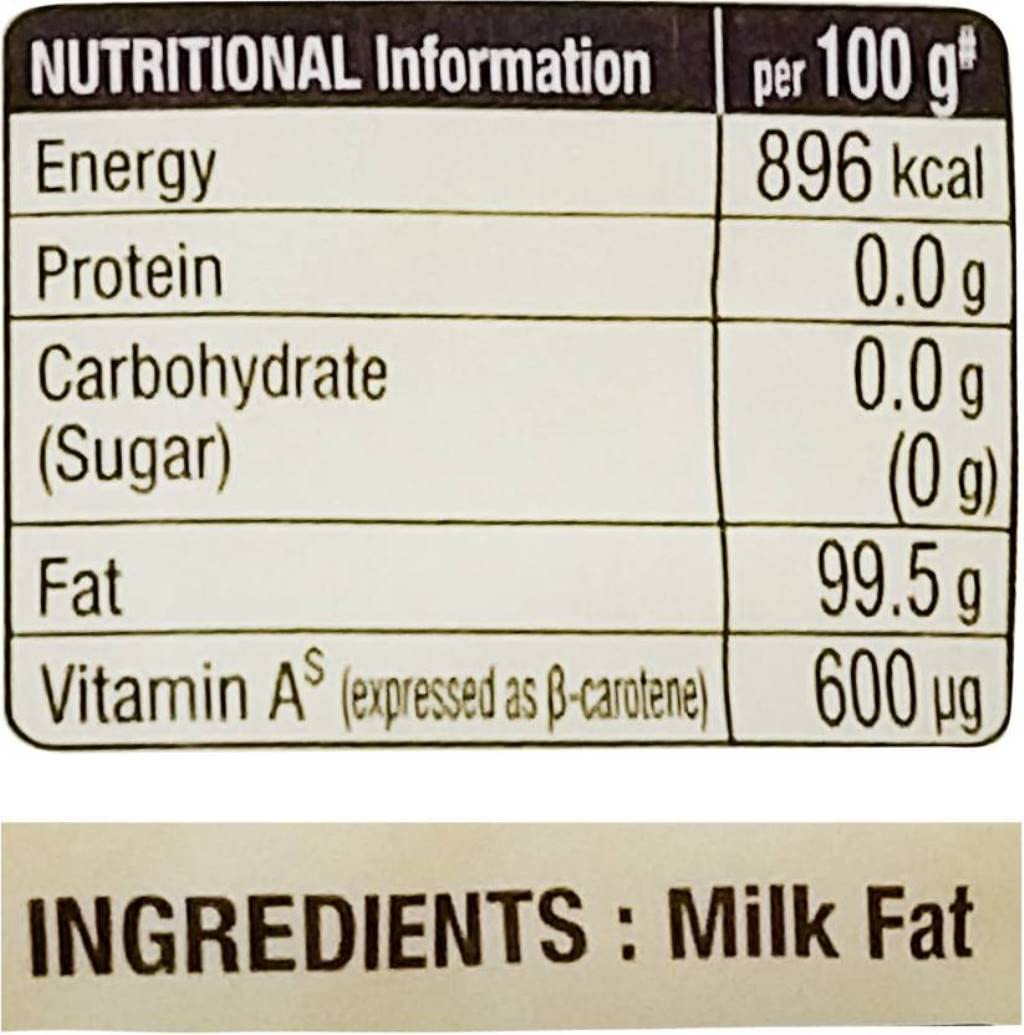 Premium Natural Desi Ghee By Shree Tulsi | Good Source Of Energy & Nutrients Healthy Desi Ghee Perfect For Heart Health | 1 Litre (500ml * 2) 33.8 Ounce | Box Pack