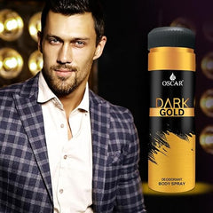 Oscar Black Gold Long Lasting, Premium And Skin Friendly Deodorant Spray Perfume For Unisex, 200ml 6.7 Fl.oz. Each Pack Of 3