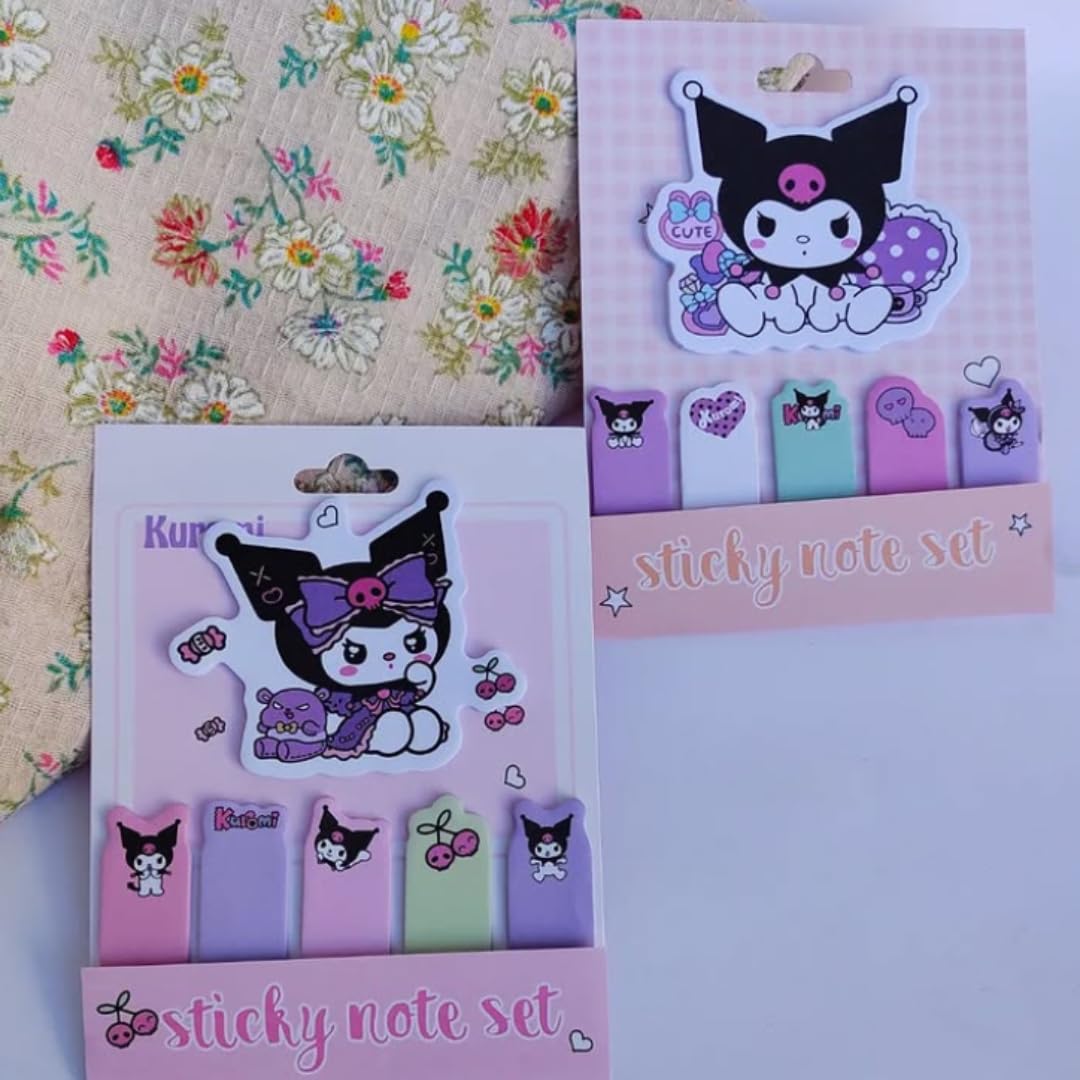 120 Sheets Sticky Notes Set Cute Kawaii Cartoon Self Sticky Notes Pad Multicolor Pack Of 1