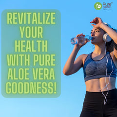 Pure Nutrition Organic Aloe Vera Powder 100% Organic, Supports Digestive Health, Promotes Skin Wellness, Hydrates & Nourishes, Convenient Powder, 227gm 0.5lbs