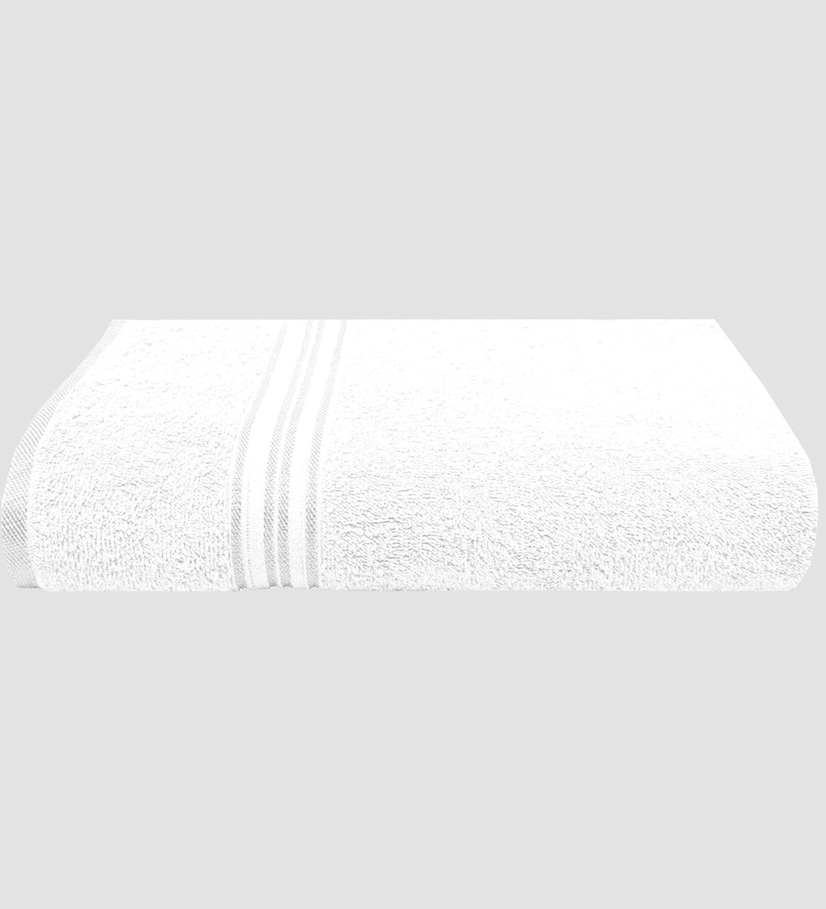 Ivaza Cotton Face Towel Super Soft Bath Towels | Soft & Absorbent Bath Towels (White)- Pack Of 1