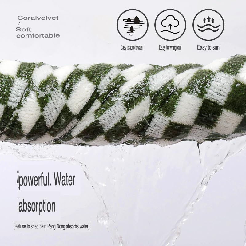Homecloud Ultra Soft Bath & Face Towel 400 Gsm | 3x Softer Than Cotton Towels Highly Absorbent & Ultra Fast Dry Perfect For Home, Pool, Spa & Gym | Set Of 2 (Green)