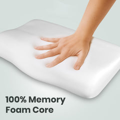 Antara Cervical Pillow For Neck, Back & Shoulder Pain, Dark Grey, Standard Size | Improves Posture & Spinal Alignment | Orthopedic Cushion With 100% Memory Foam & Skin Friendly Cover