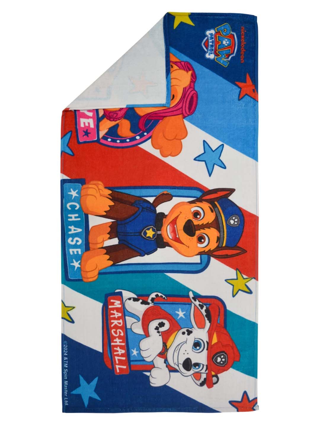 Athom Living Paw Patrol Cotton Bath Towel 300 Gsm | Soft & Skin-Friendly, Quick Absorbent, Lightweight, Durable, Easy Care Washable Towel