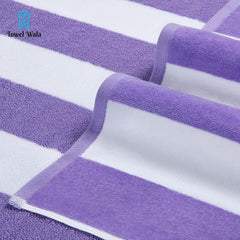 Towel Wala Striped Soft Turkish Cotton Large Bath Towel 450 Gsm | For Men & Women, Hotel Pool Towel, Perfect For Beach Spa & Swimming