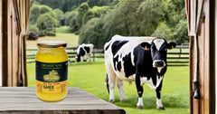 100% Natural A2 Gir Cow Ghee By Organic Soul | Naturally Rich Taste & Aroma Desi Pure Cow Ghee Perfect For Roti, Sabji | (350ml) 11.8 Ounce | Jar Pack