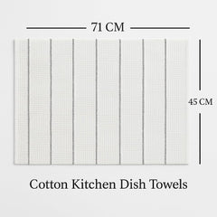 Bhoomi Impex 100% Cotton Multi-Purpose Kitchen Cleaning Cloth Wet & Dry Use Solid White Towel 220 Gsm For Mopping, Dusting & General Cleaning (Set Of 2)- White