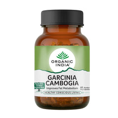 Organic India Garcinia Cambogia Capsules Improve Fat Metabolism, Weight - Loss Supplement, Immunity Booster | 60 Capsules 100gm 0.2lbs