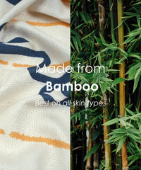 Thirsty Towel By Doctor Towels Bamboo Bath Towel 460 Gsm | Rise N' Shine Design Herringbone Weave Fabric (Rise N' Shine)