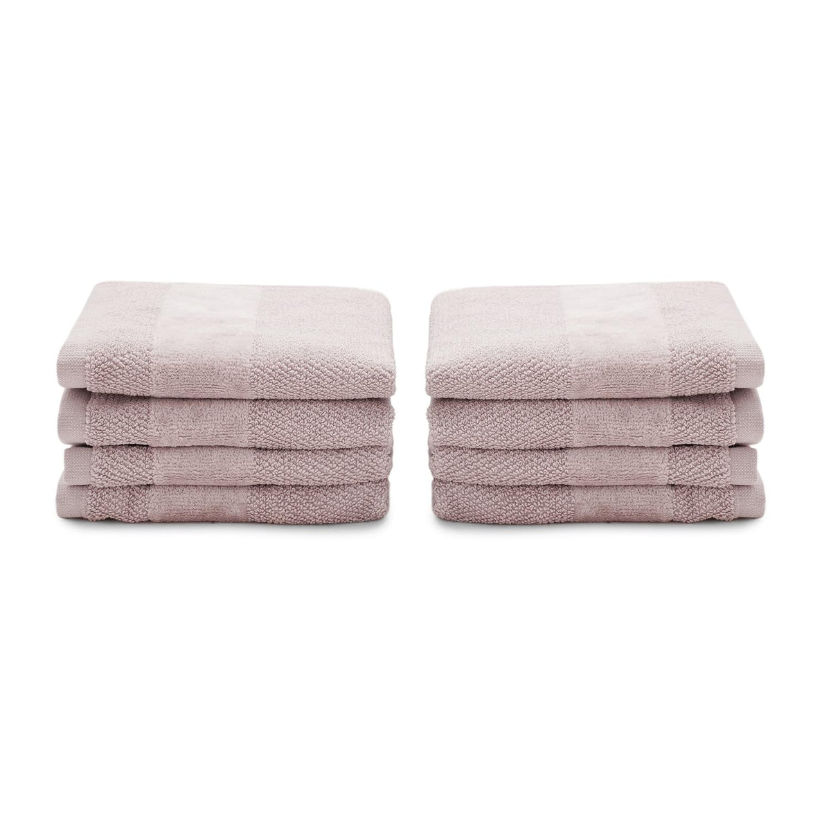 Pure Home + Living Sheared Face Towels 1300 Gsm | Ultra Soft, Absorbent, Quick Dry Towels For Facewash, Gym, Sports, Travel | Pack Of 8 (Light Pink)