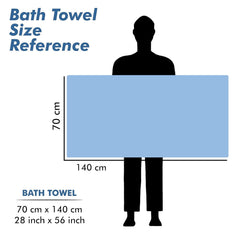 Urbanleaf Microfiber Large Bath Towel Quick Dry Super Absorbent Bath Towel | Towel For Bath, Travel, Gym, Beach, Pool & Yoga (Blue & Purple)
