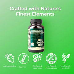 Natureally Ashwagandha 500mg Extra Strength Natural Formulation Support Strength & Energy Withania Somnifera Extract | 30 Vegetarian Tablets 50gm 0.1lbs Each Pack Of 3