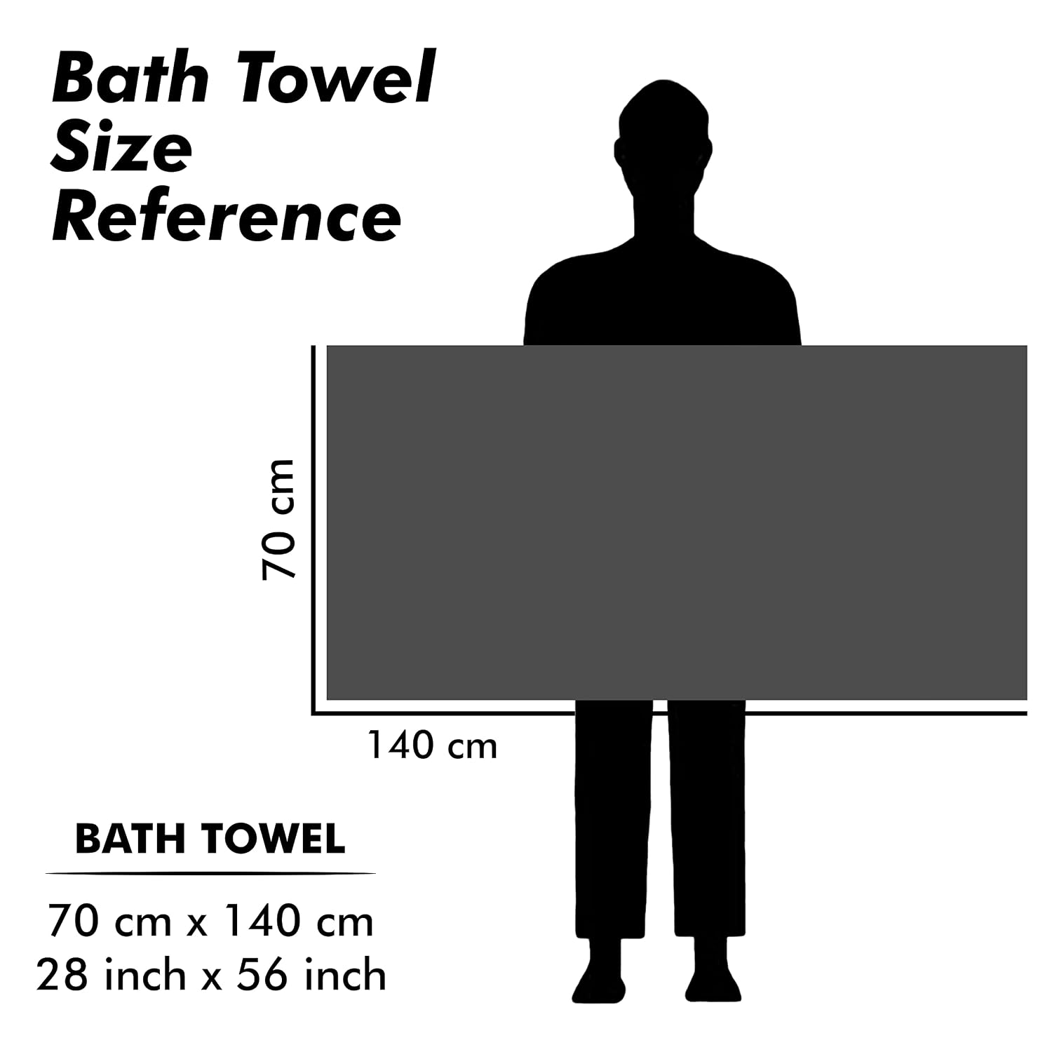 Urbanleaf Microfiber Large Bath Towel 350 Gsm | Quick Dry Super Absorbent Bath Towel For Men & Women (Grey - Stripe)