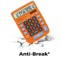 Bambalio Bl-777 Electronic Calculator (Orange) 3 Years Warranty & 3 Years Battery Life | 12 Digits-large LC Display ,112 Steps Check & Correct