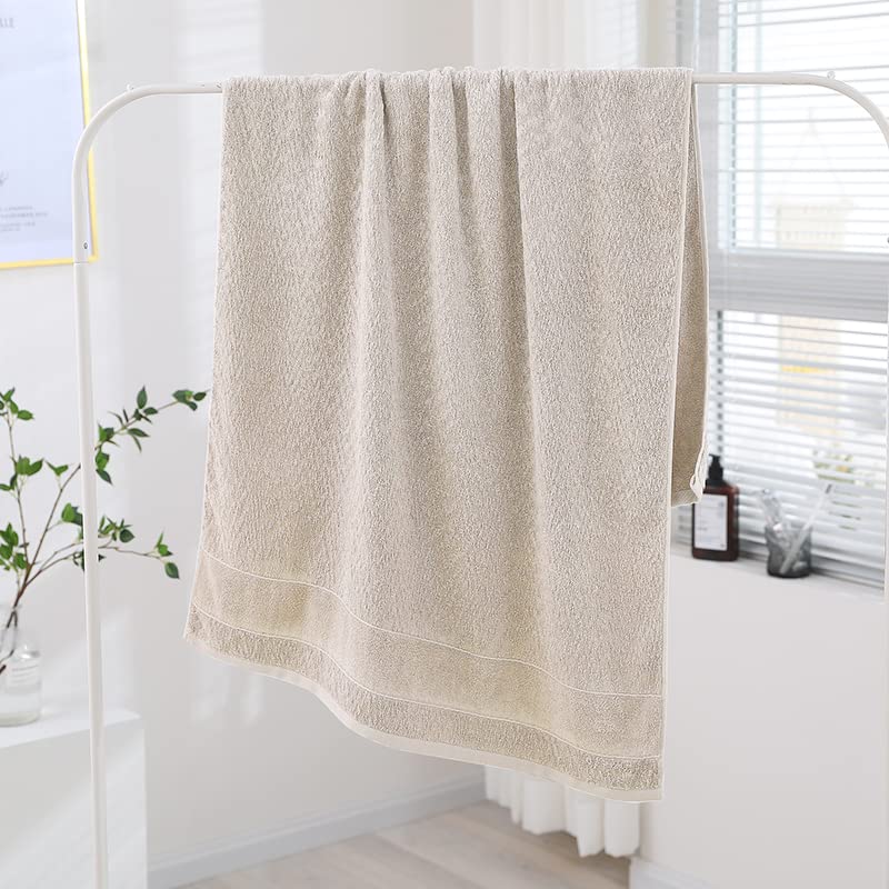 Spread Spain Cotton Large Bath Towel 550 Gsm | Ultra Soft Super Absorbent & Antibacterial Bath Towel (Light Brown)