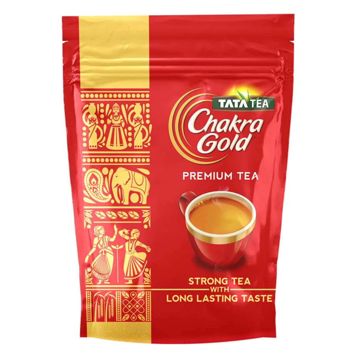 Tata Tea Chakra Gold Premium Tea - 1 Kg, 35.2 Ounce | Strong Tea With Long Lasting Taste - High Quality Assam Tea | Medium Caffeine Chai Patti
