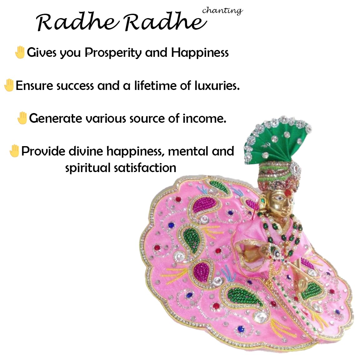 Ashtadhatu Laddu Gopal Idol, Thakur Ji, Bal Gopal, Gold, Brass, Size - No. 2, Traditional Style, Handmade Idol, Janmashtami Special Statue, For Home Temple, All Occasion Statue