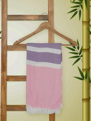 Ramraj Cotton Premium Bamboo Bath Towel 400 Gsm | Lightweight Soft Touch Quick Drying Highly Absorbent Bath Towel (Violet)