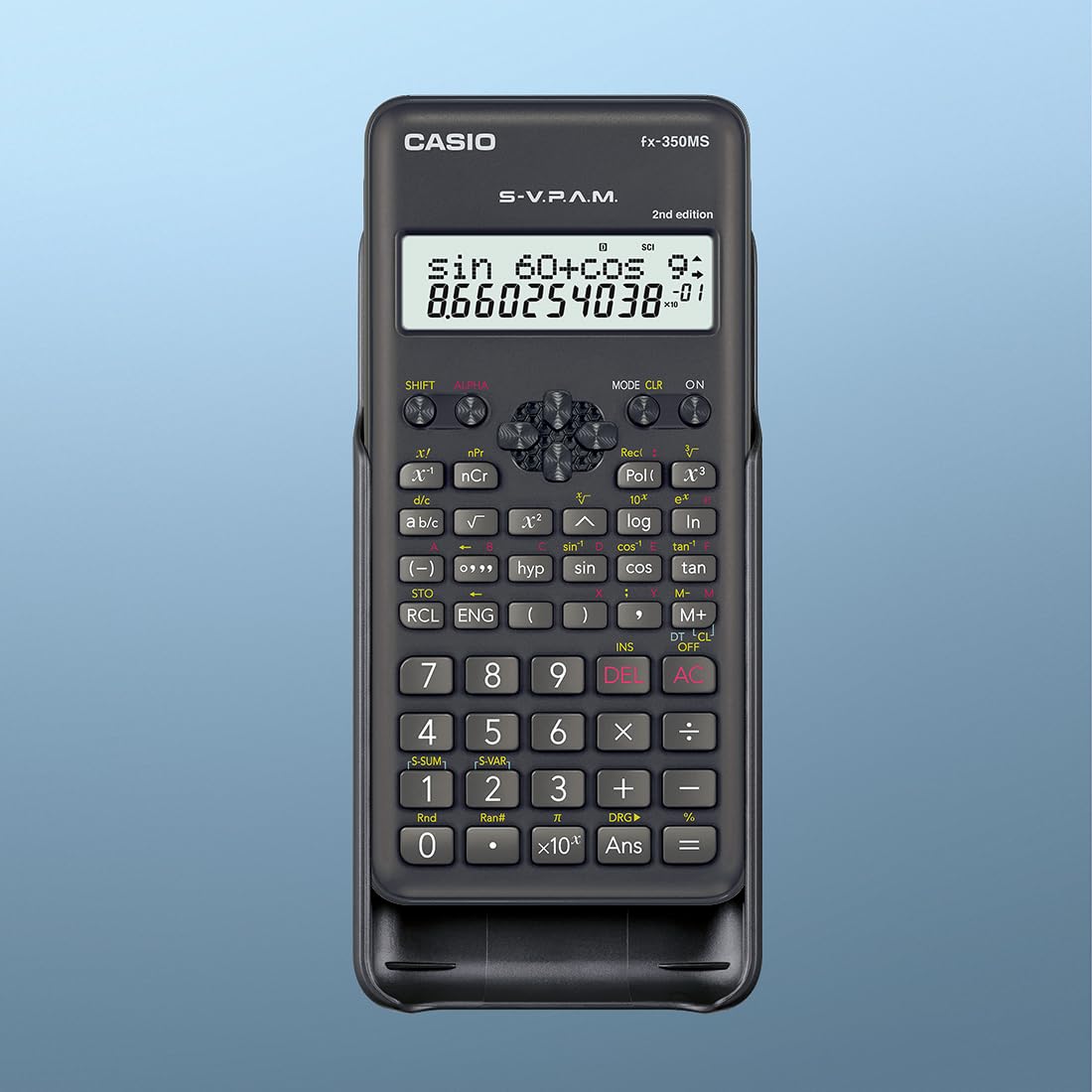 Casio Fx-350ms 2nd Gen Non-programmable Scientific Calculator, 240 Functions And 2-line Display | 3 Years Warranty Manufacturer