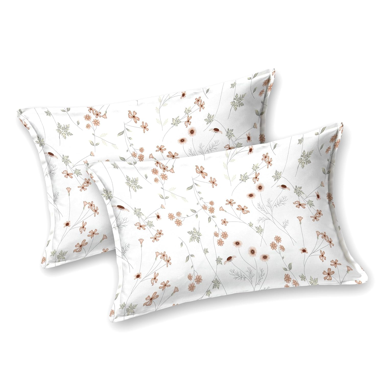 Bedsheet For King Bed Size Bedding With Pillow Cover For Bedroom - 108 X 108 Inches, Crimson & White | Ideal For Hotel, House, Guest House